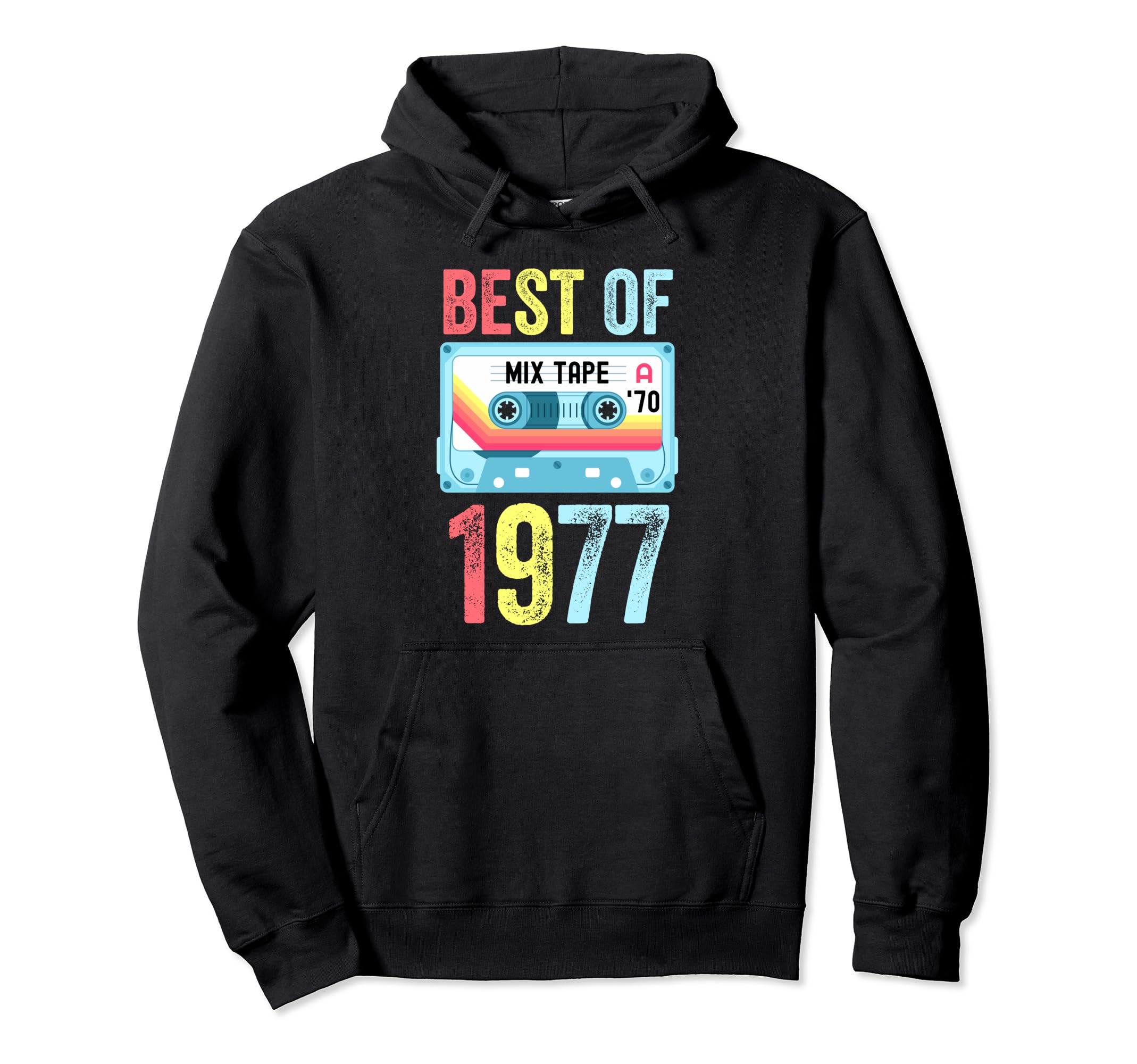 Best 1977 Cassette Tape Hoodie - Fun Novelty Design Men Women - T-Shirt, Sweatshirt, Hoodie