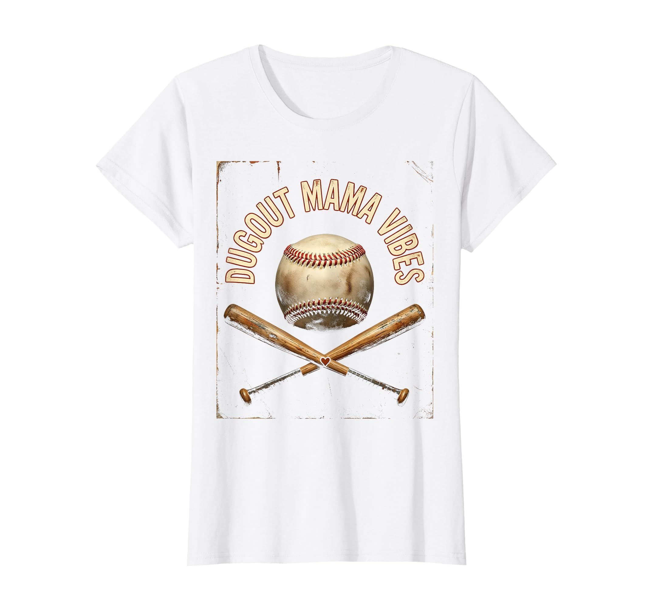 Dugout Mama Vibes Baseball Mom T-Shirt - Aesthetic Graphic Unisex - T-Shirt, Sweatshirt, Hoodie