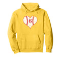 Love Baseball Mom 6 Baseball Heart Hoodie - Unique Graphic Men Women - T-Shirt, Sweatshirt, Hoodie