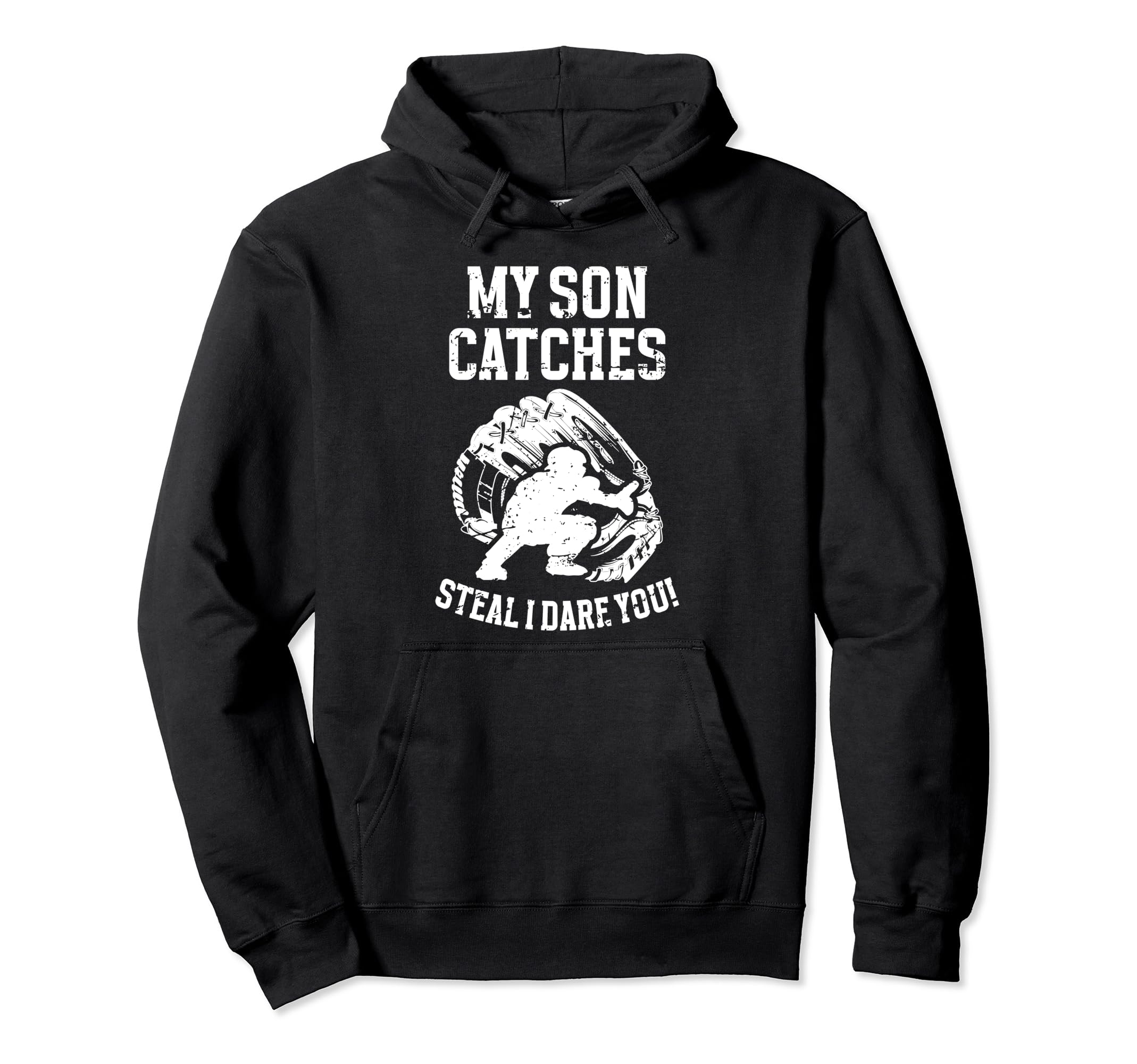 My Son Catches Baseball Catcher Mom Hoodie - Aesthetic Graphic Men Women - T-Shirt, Sweatshirt, Hoodie