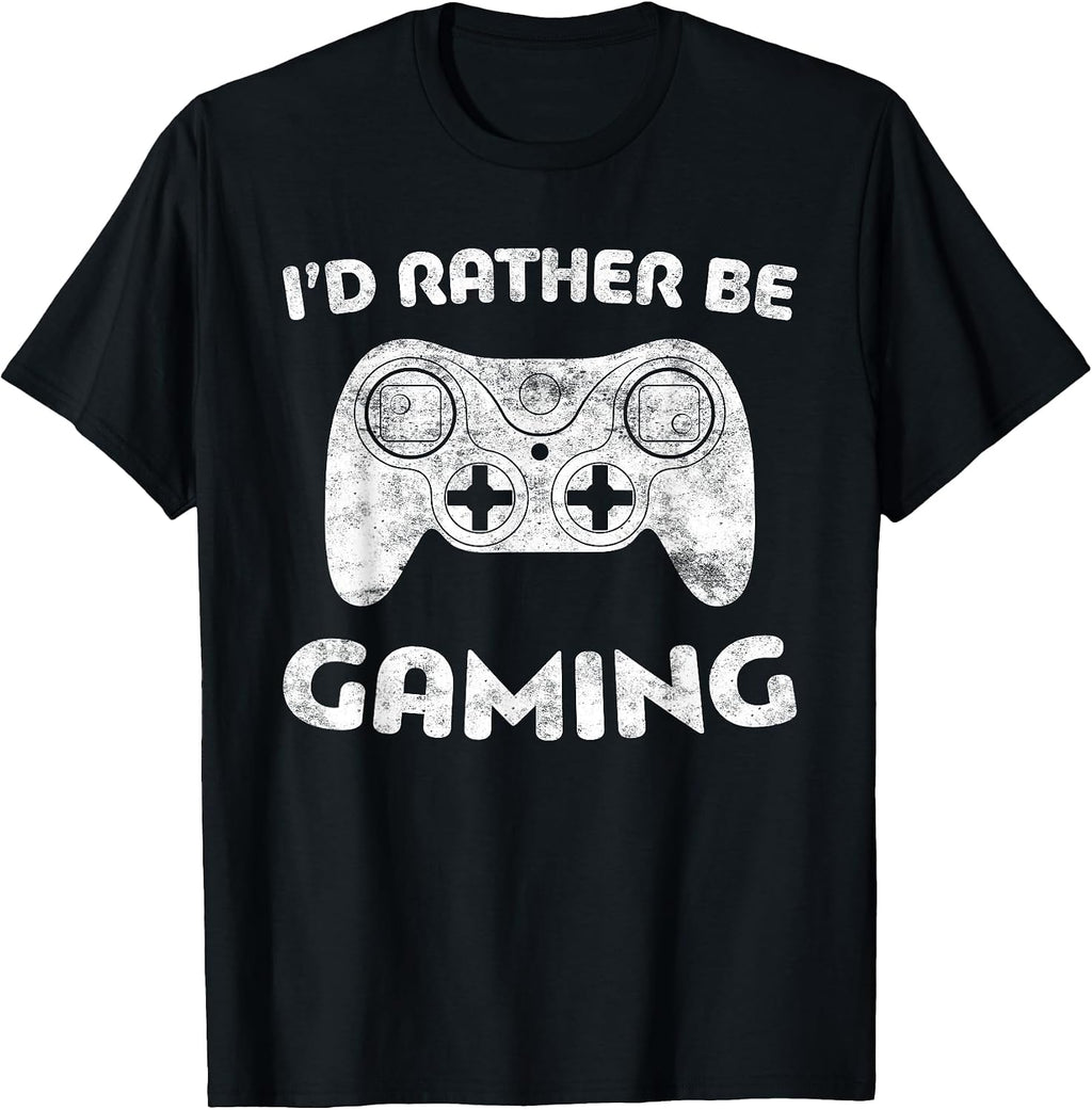 I'd Rather Be Gaming - Adult & Kids T-Shirts, Sweatshirts & Hoodies apparel design preview 1