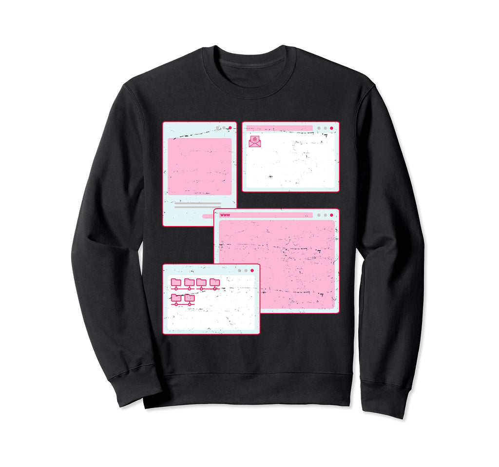 Vaporwave Aesthetic 90S Grunge Sweatshirt - Novelty Apparel Men Women - T-Shirt, Sweatshirt, Hoodie