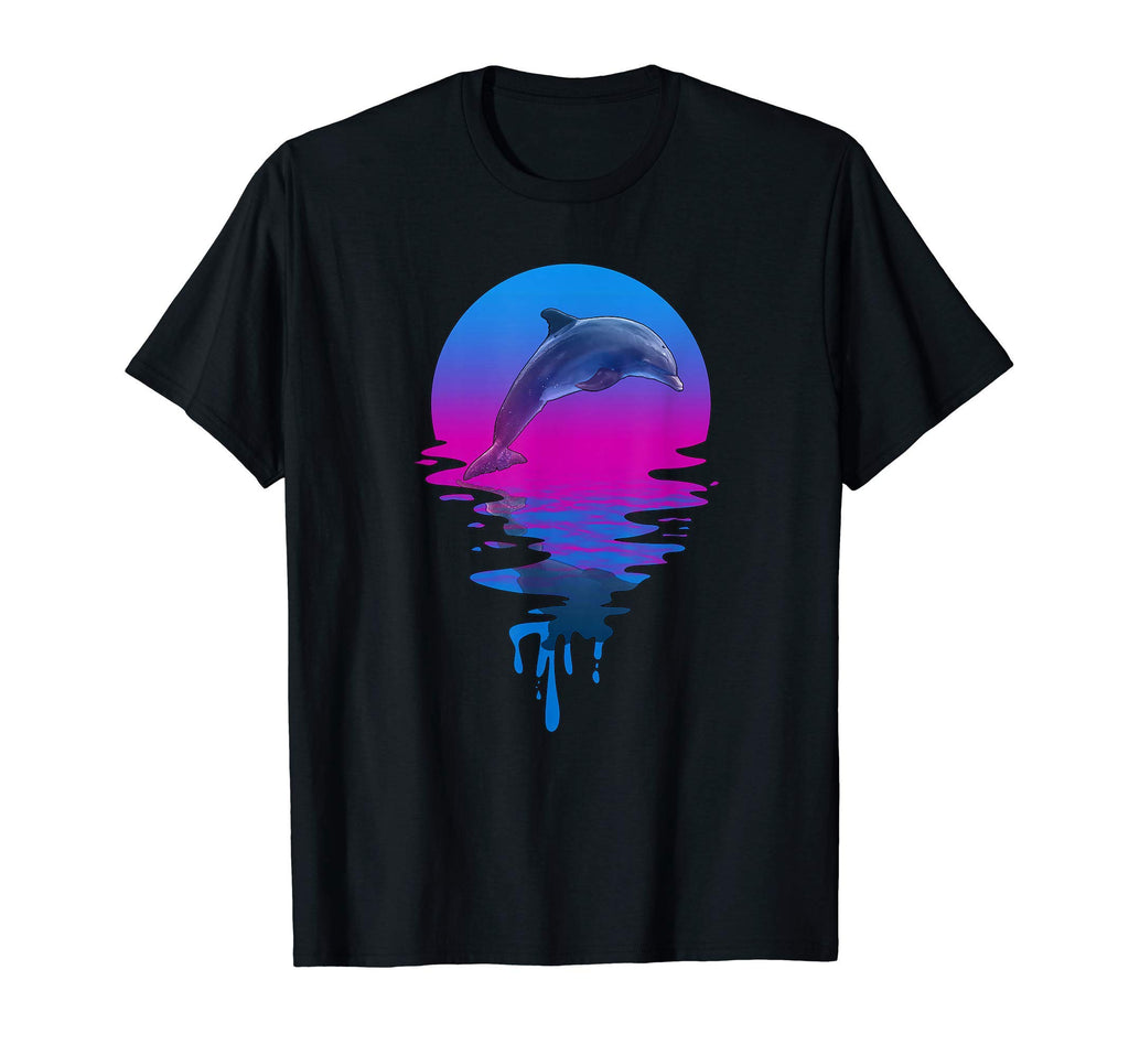 Sunset Dolphin T-Shirt - Casual Everyday Wear Men Women - T-Shirt, Sweatshirt, Hoodie