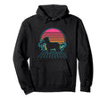 Briard Dog 80S Vaporwave Aesthetic Hoodie - Fun Novelty Design Men Women - T-Shirt, Sweatshirt, Hoodie