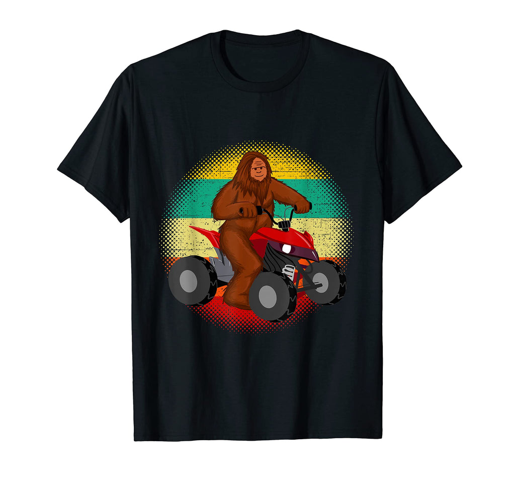 Bigfoot Atv 4X4 Sunset Distressed T-Shirt - Novelty Apparel Men Women - T-Shirt, Sweatshirt, Hoodie