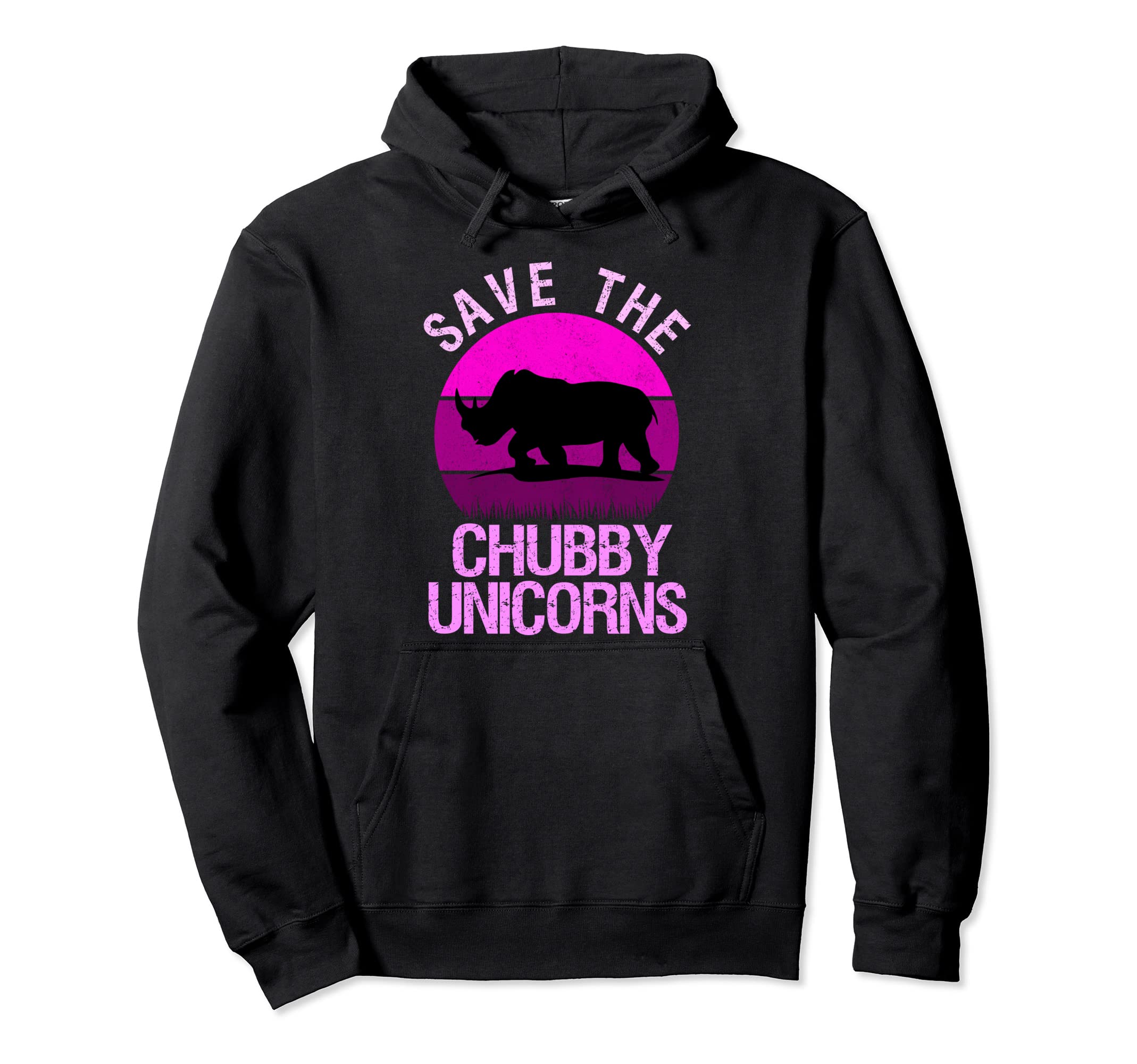 Save Chubby Unicorns Colors Distressed Hoodie - Aesthetic Graphic Men Women - T-Shirt, Sweatshirt, Hoodie