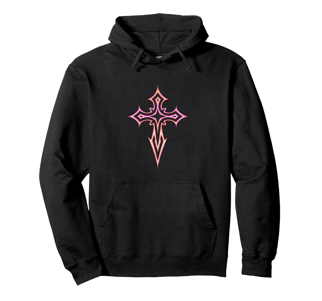 Gothic Cross Y2K Alt Aesthetic Emo Hoodie - Aesthetic Graphic Unisex - T-Shirt, Sweatshirt, Hoodie
