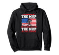 Fathers Day Baseball Dad Funny Hoodie - Minimalist Print Men Women - T-Shirt, Sweatshirt, Hoodie