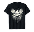 Skull Cross Goth Gothic Emo Alt Grunge T-Shirt - Trendy Graphic Men Women - T-Shirt, Sweatshirt, Hoodie