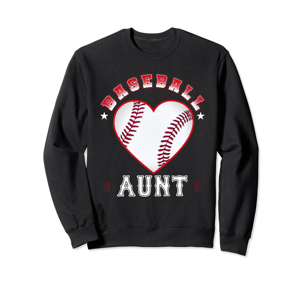 Baseball Aunt Gifts Mothers Sweatshirt - Casual Everyday Wear for Adults - T-Shirt, Sweatshirt, Hoodie