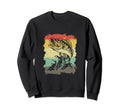 Bass Fishing Distressed Fishermen Sweatshirt - Custom Art Print Unisex - T-Shirt, Sweatshirt, Hoodie