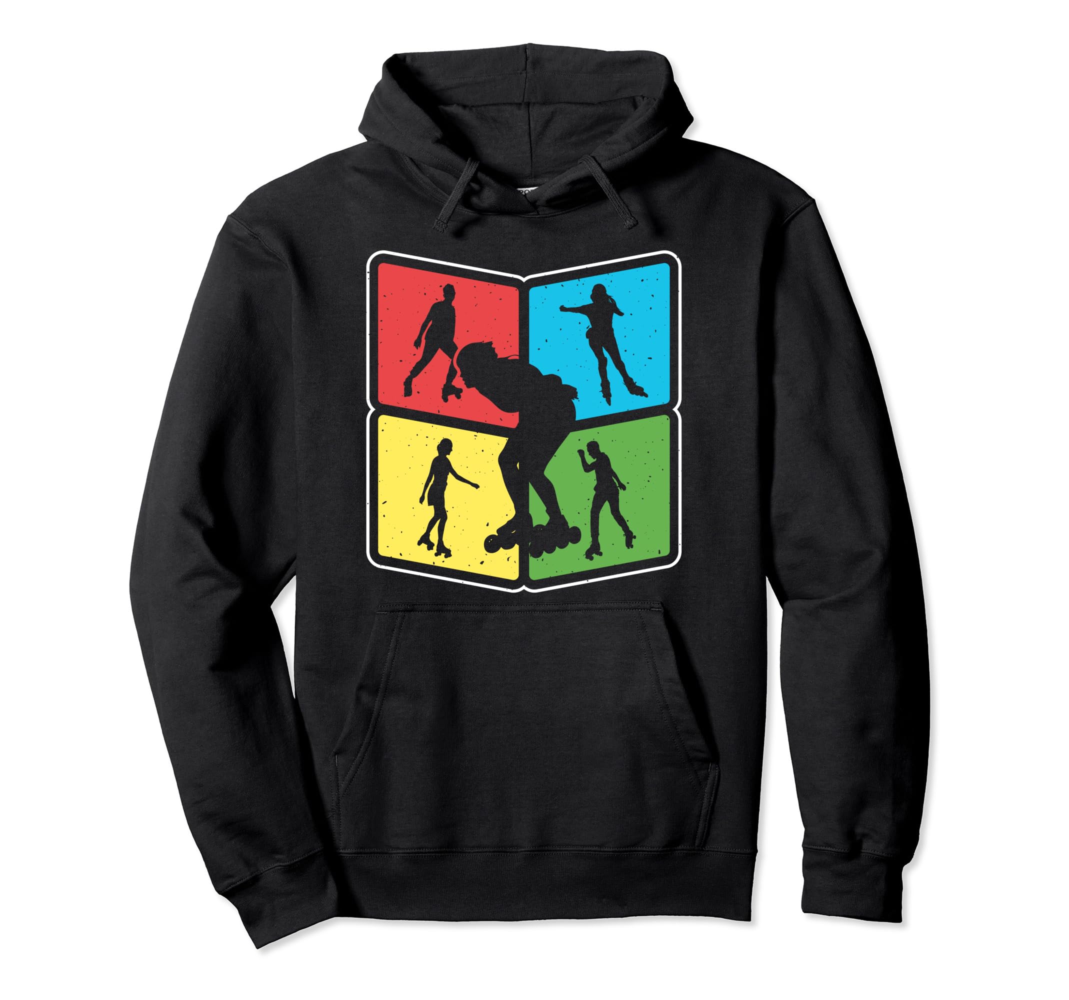 Derby Skates Roller Skating Roller Skater Hoodie - Unique Graphic Unisex - T-Shirt, Sweatshirt, Hoodie
