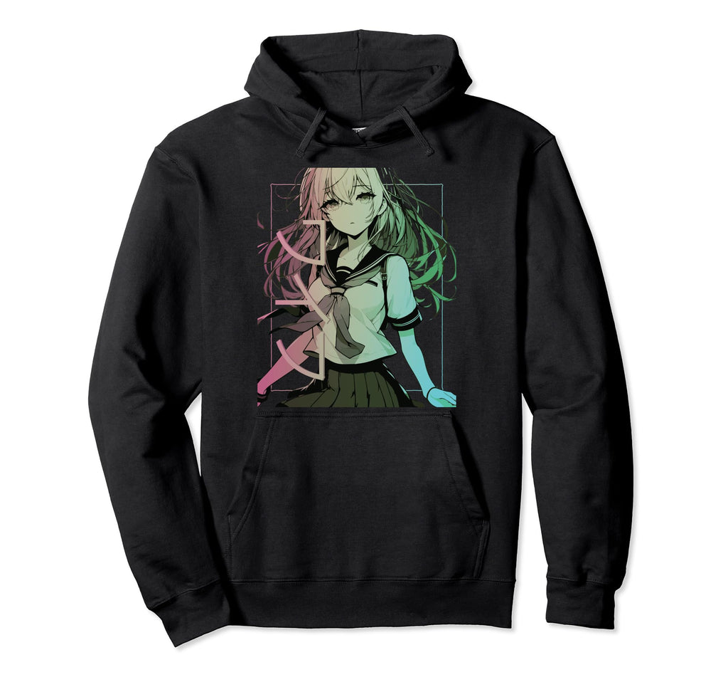 Anime Waifu Japanese Aesthetic Kawaii Hoodie - Minimalist Print Unisex - T-Shirt, Sweatshirt, Hoodie