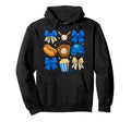 Coquette Bow Baseball Game Day Cheer Mom Hoodie - Custom Art Print Unisex - T-Shirt, Sweatshirt, Hoodie