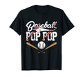 Mens Distressed Baseball Pop Pop T-Shirt - Minimalist Print Men Women - T-Shirt, Sweatshirt, Hoodie
