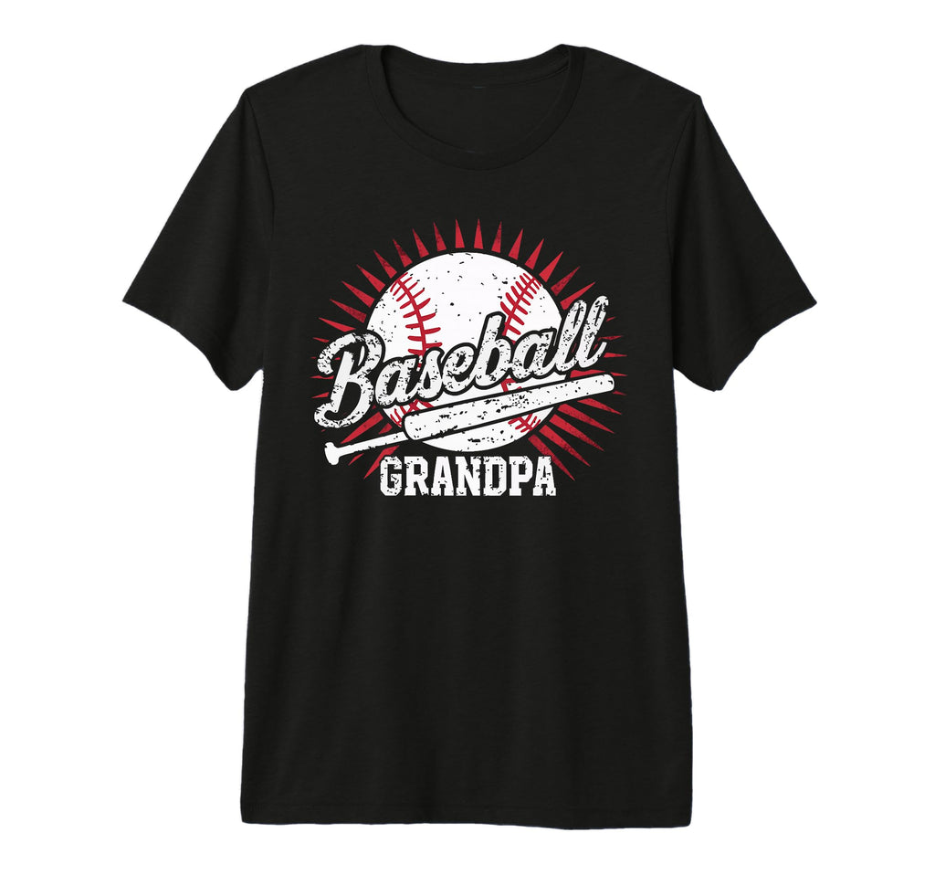Mens Baseball Grandpa Grandfather T-Shirt - Custom Art Print for Adults - T-Shirt, Sweatshirt, Hoodie