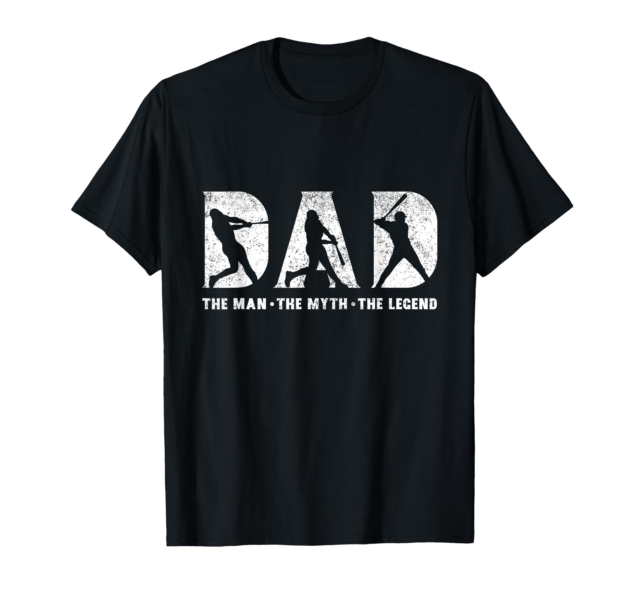 Baseball Dad Myth Legend Fathers Day T-Shirt - Graphic Print Men Women - T-Shirt, Sweatshirt, Hoodie