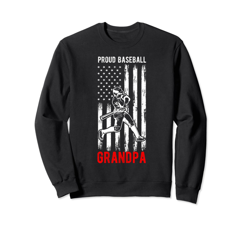 Proud Baseball Grandpa Family Sweatshirt - Custom Art Print for Adults - T-Shirt, Sweatshirt, Hoodie