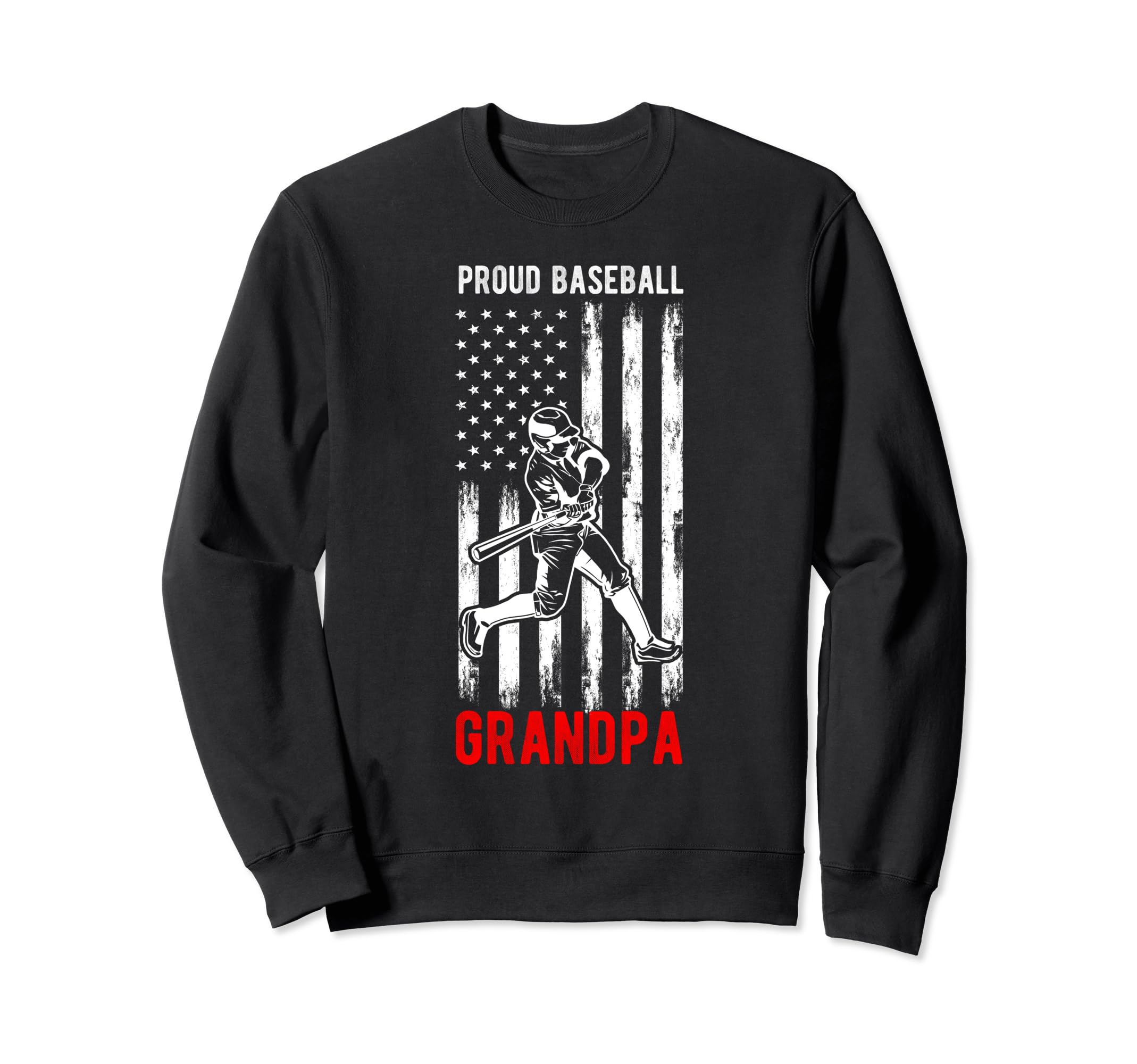 Proud Baseball Grandpa Family Sweatshirt - Custom Art Print for Adults - T-Shirt, Sweatshirt, Hoodie