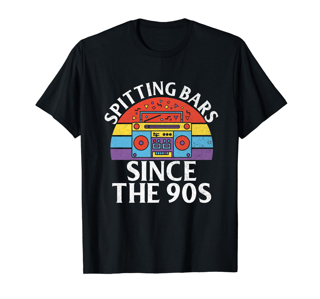 Spitting Bars Since 90S Hip Hop T-Shirt - Custom Art Print Unisex - T-Shirt, Sweatshirt, Hoodie
