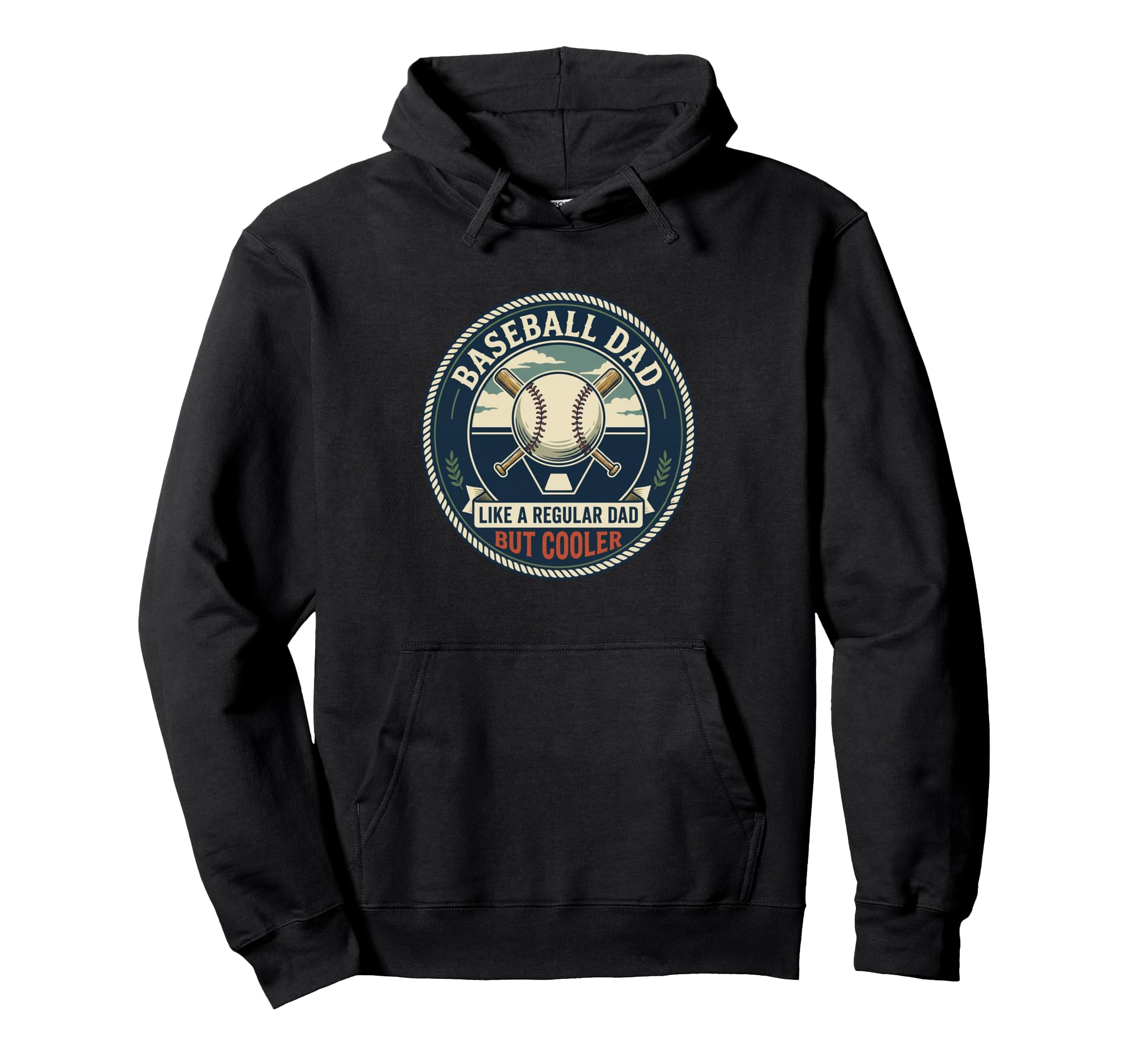 Baseball Dad Player Bat Ball League Coach Hoodie - Unique Graphic Unisex - T-Shirt, Sweatshirt, Hoodie