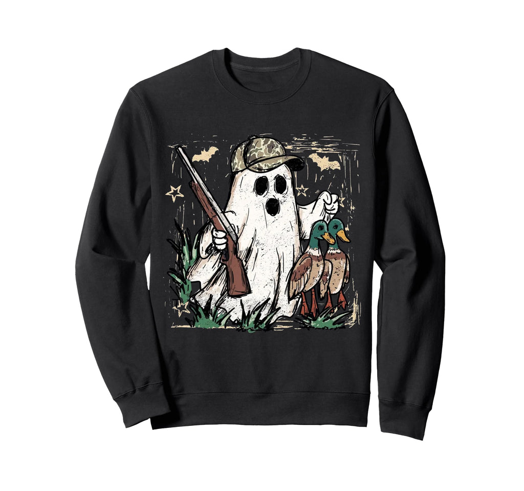 Camouflage Duck Hunting Ghost Sweatshirt - Trendy Graphic Men Women - T-Shirt, Sweatshirt, Hoodie
