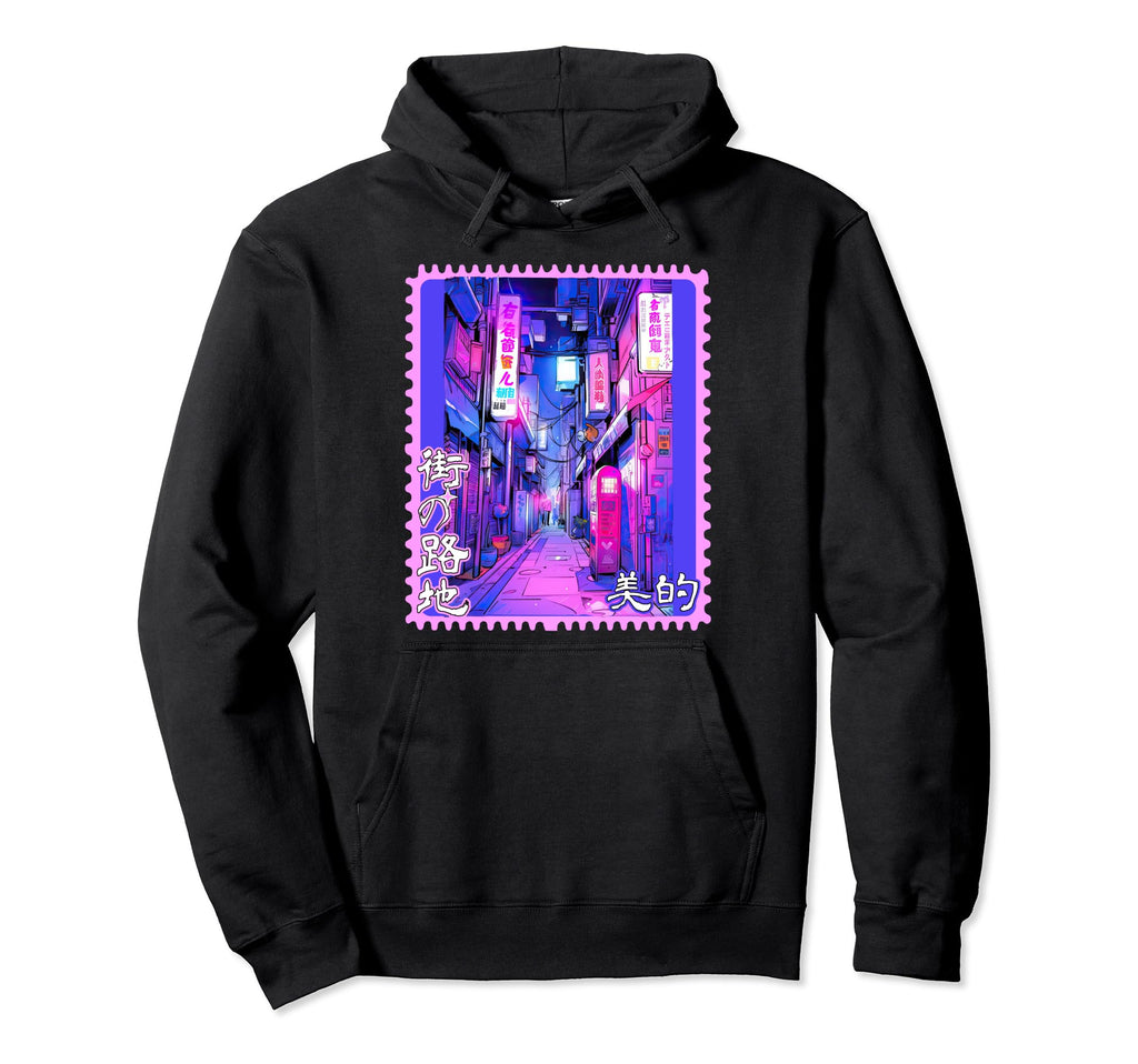 Japan City Pop Retrofuturism Vaporwave Hoodie - Custom Art Print Unisex - T-Shirt, Sweatshirt, Hoodie