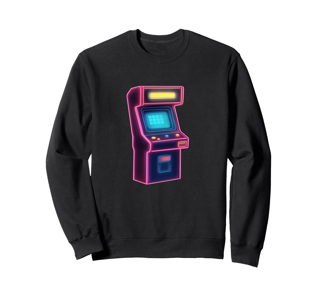 Arcade Machine 80S 90S Vaporwave Sweatshirt - Minimalist Print Men Women - T-Shirt, Sweatshirt, Hoodie