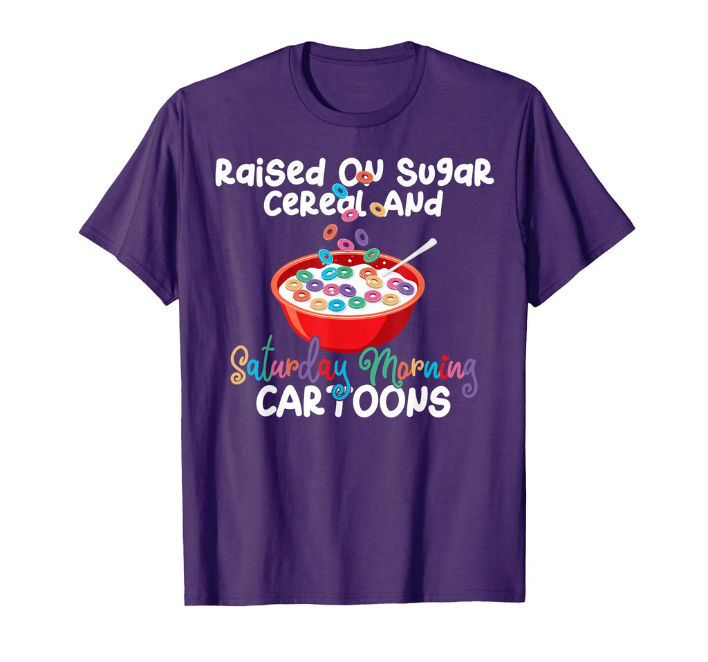Raised Sugar Cereal Saturday Morning T-Shirt - Novelty Apparel for Adults - T-Shirt, Sweatshirt, Hoodie