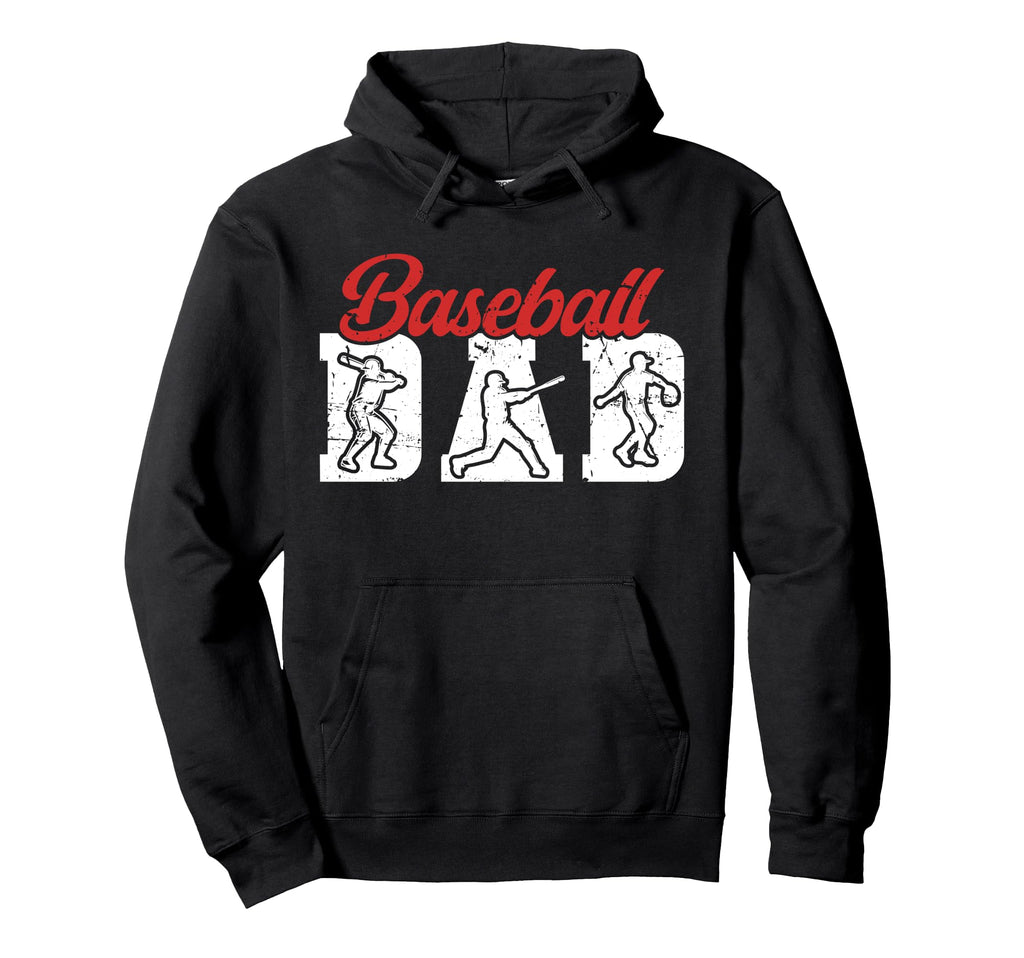 Baseball Dad Proud Baseball Player Dad Hoodie - Aesthetic Graphic Unisex - T-Shirt, Sweatshirt, Hoodie