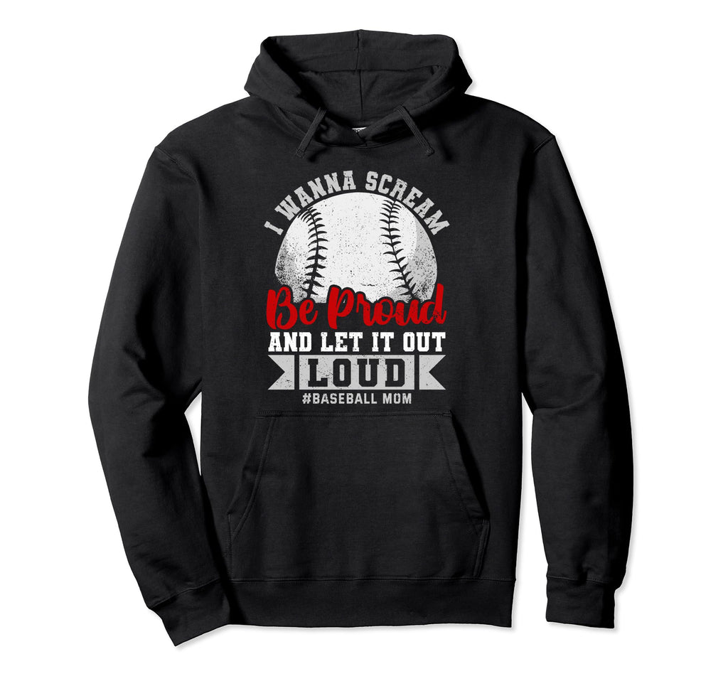 Baseball Mom Hoodie - Casual Everyday Wear for Adults - T-Shirt, Sweatshirt, Hoodie