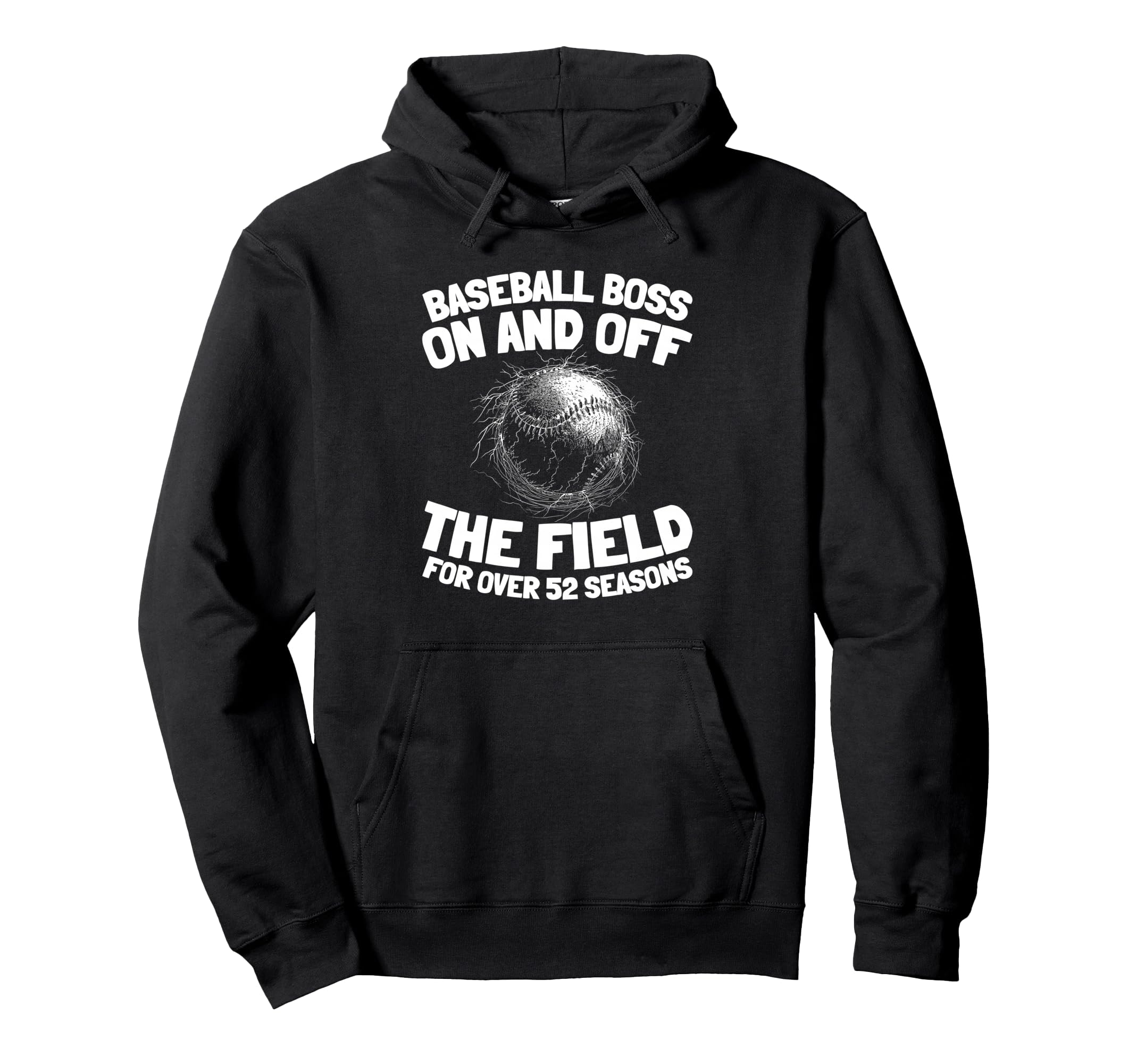 52Th Birthday Baseball Sport Player Hoodie - Graphic Print Men Women - T-Shirt, Sweatshirt, Hoodie