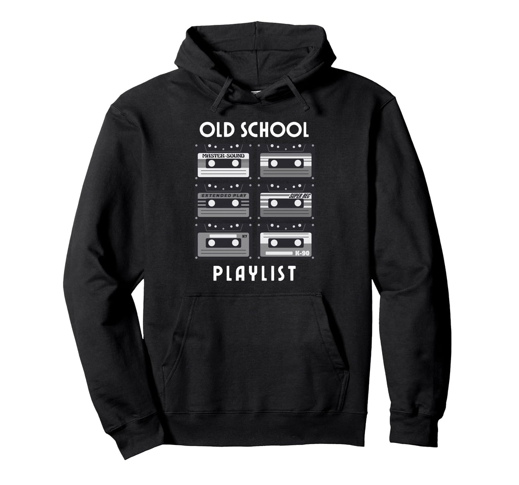 Audio Cassette Tape Collection Hoodie - Fun Novelty Design Unisex - T-Shirt, Sweatshirt, Hoodie