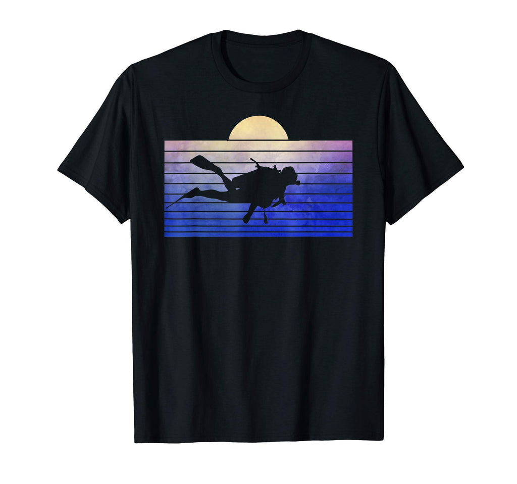 Diving Lover Snorkel Scuba Diver Sunset T-Shirt - Graphic Print for Adults - T-Shirt, Sweatshirt, Hoodie