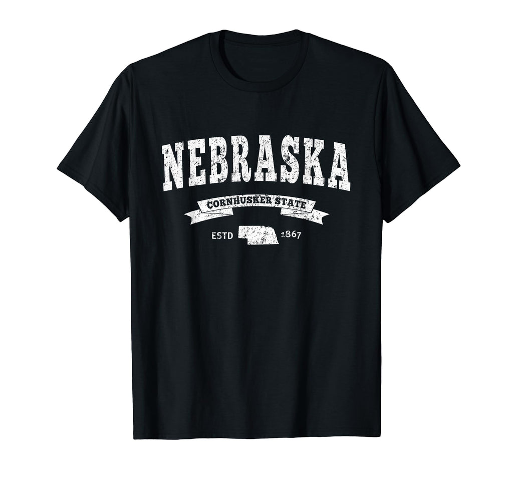 Nebraska Distressed Ne Cornhusker State T-Shirt - Graphic Print for Adults - T-Shirt, Sweatshirt, Hoodie