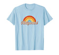Hollywood California Ca Rainbow 70S T-Shirt - Graphic Print Unisex - T-Shirt, Sweatshirt, Hoodie