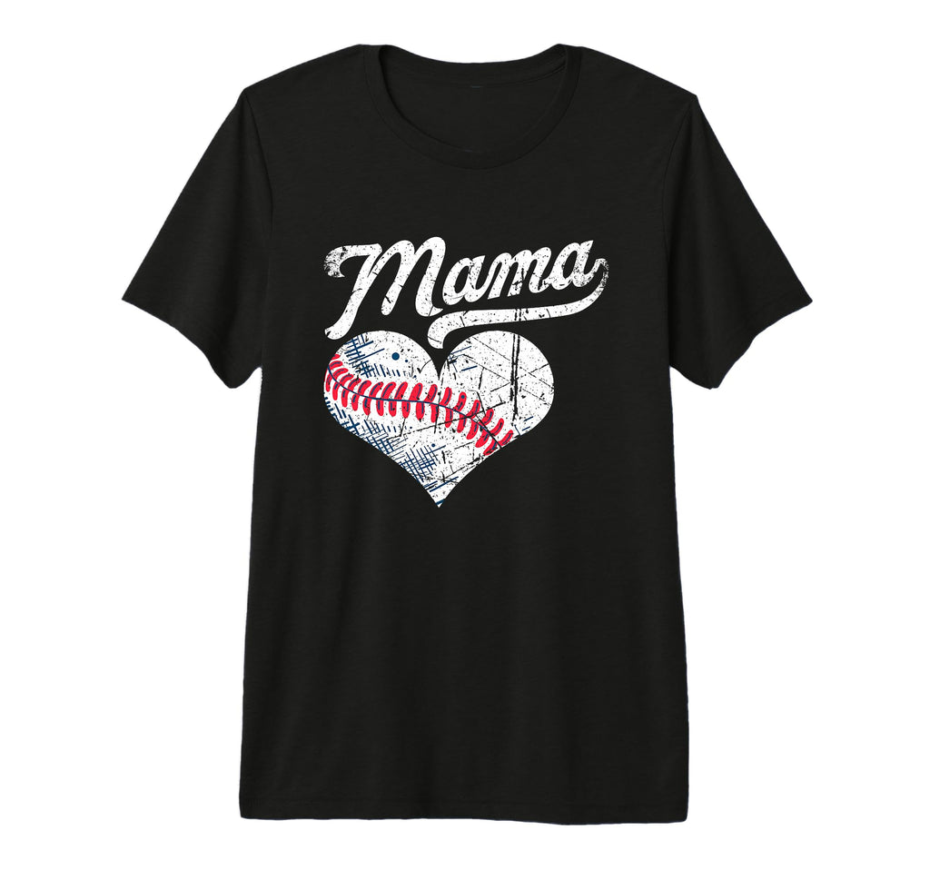 Baseball Mama Funny Sport Tri Blend T-Shirt - Aesthetic Graphic Unisex - T-Shirt, Sweatshirt, Hoodie