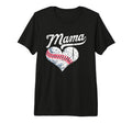 Baseball Mama Funny Sport Tri Blend T-Shirt - Aesthetic Graphic Unisex - T-Shirt, Sweatshirt, Hoodie
