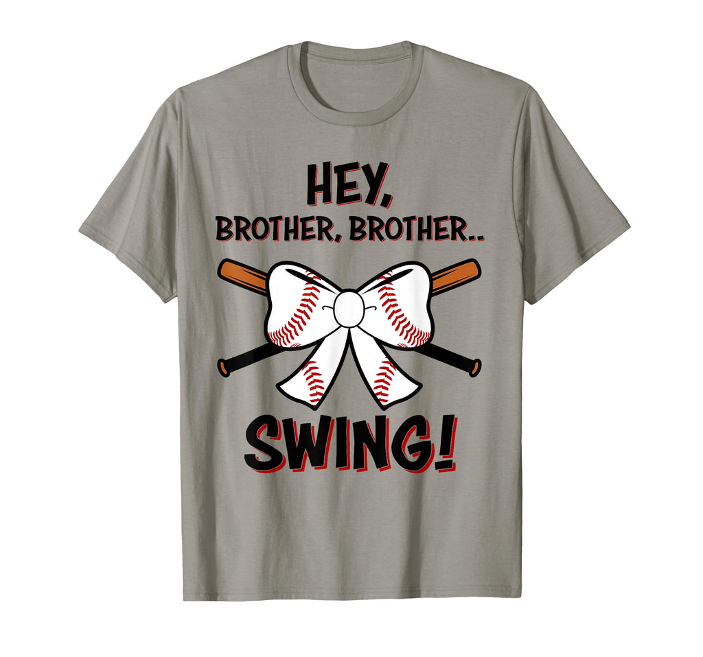 Baseball Sister Hey Brother Brother Swing T-Shirt - Custom Art Print Unisex - T-Shirt, Sweatshirt, Hoodie