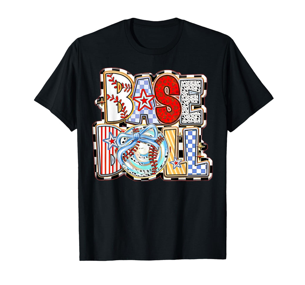 Baseball Mom Coquette Game Day Tis T-Shirt - Minimalist Print Men Women - T-Shirt, Sweatshirt, Hoodie