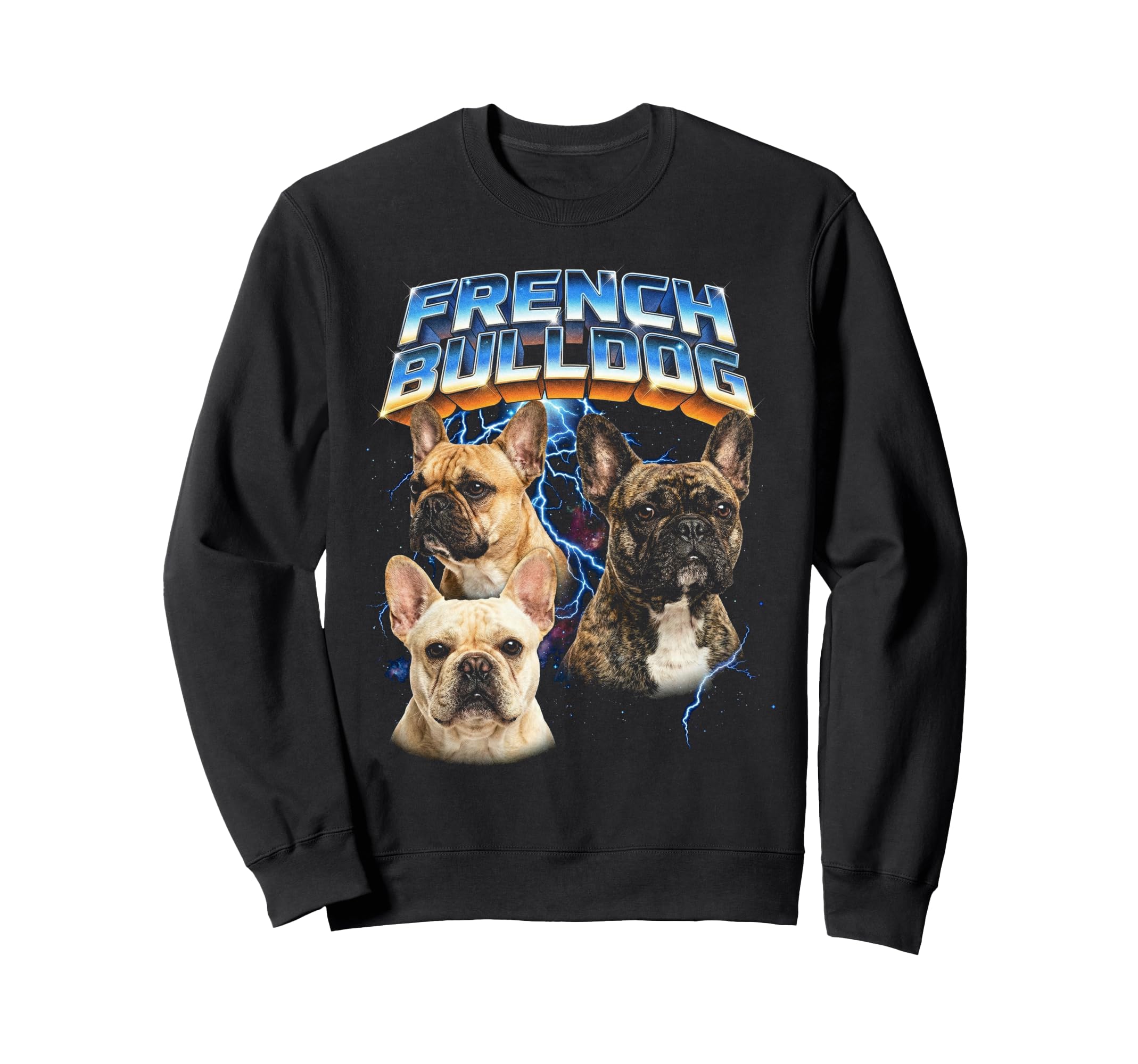 French Bulldog 80S Dog Lover Funny 90S Sweatshirt - Trendy Graphic Unisex - T-Shirt, Sweatshirt, Hoodie