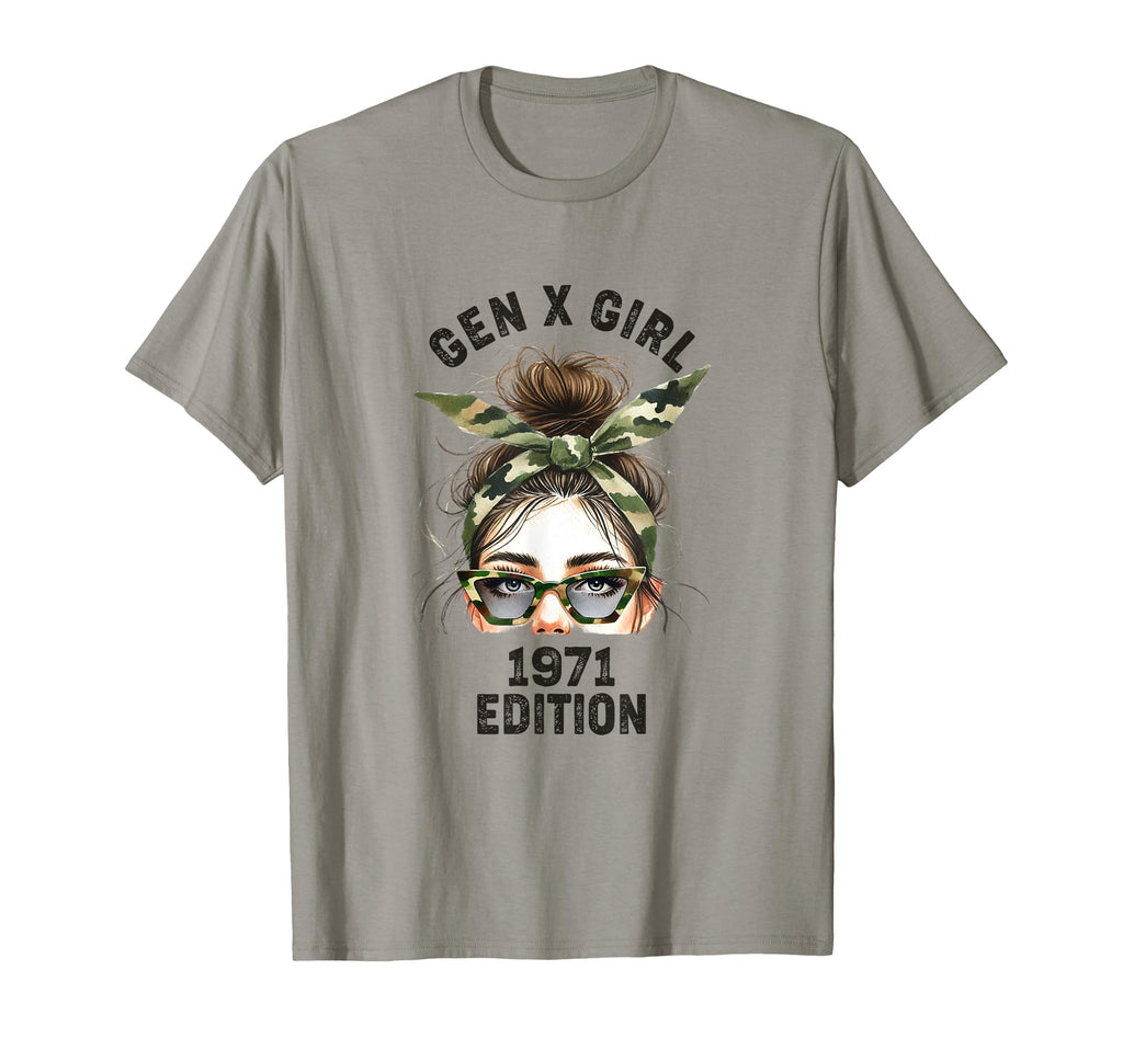 Gen X 1971 Camouflage Headband Messy T-Shirt - Streetwear Style Men Women - T-Shirt, Sweatshirt, Hoodie