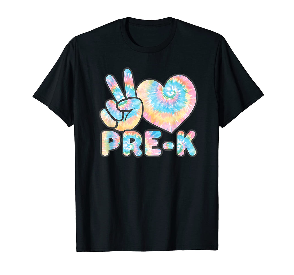 Tie Dye Back To School Peace Love Pre K T-Shirt - Trendy Graphic Men Women - T-Shirt, Sweatshirt, Hoodie