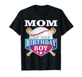 Mom Birthday Baseball Bday Party T-Shirt - Aesthetic Graphic Unisex - T-Shirt, Sweatshirt, Hoodie