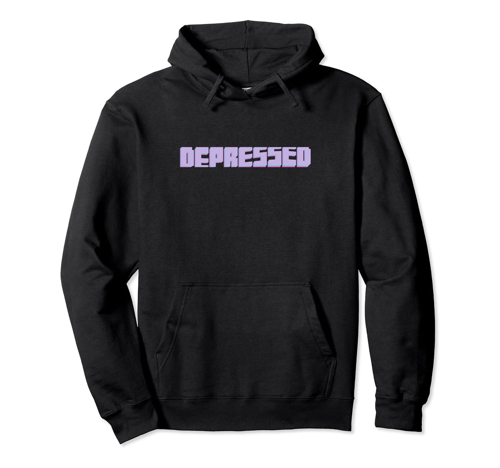 Depressed Aesthetic Vaporwave Hoodie - Streetwear Style Men Women - T-Shirt, Sweatshirt, Hoodie