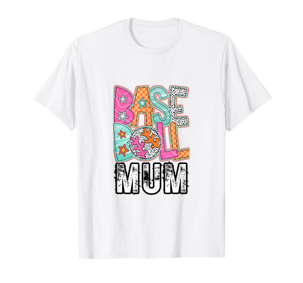 Baseball Mum T-Shirt - Graphic Print for Adults - T-Shirt, Sweatshirt, Hoodie