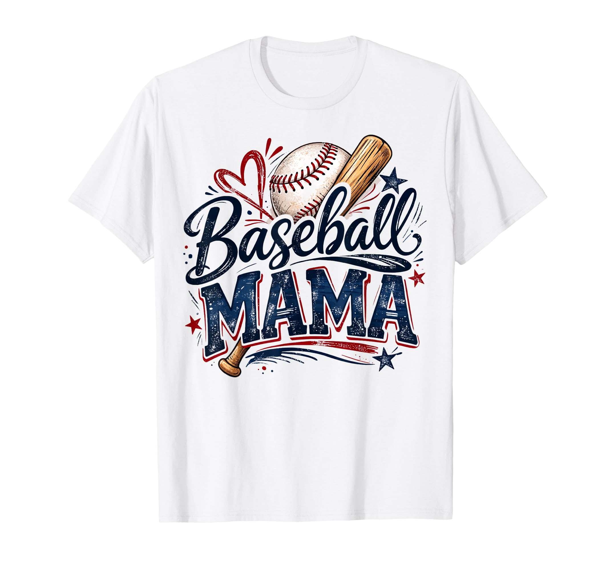 Baseball Mama Game Day Cheer Baseball T-Shirt - Novelty Apparel Men Women - T-Shirt, Sweatshirt, Hoodie