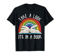 Take Its Book Reading Rainbow T-Shirt - Aesthetic Graphic for Adults - T-Shirt, Sweatshirt, Hoodie