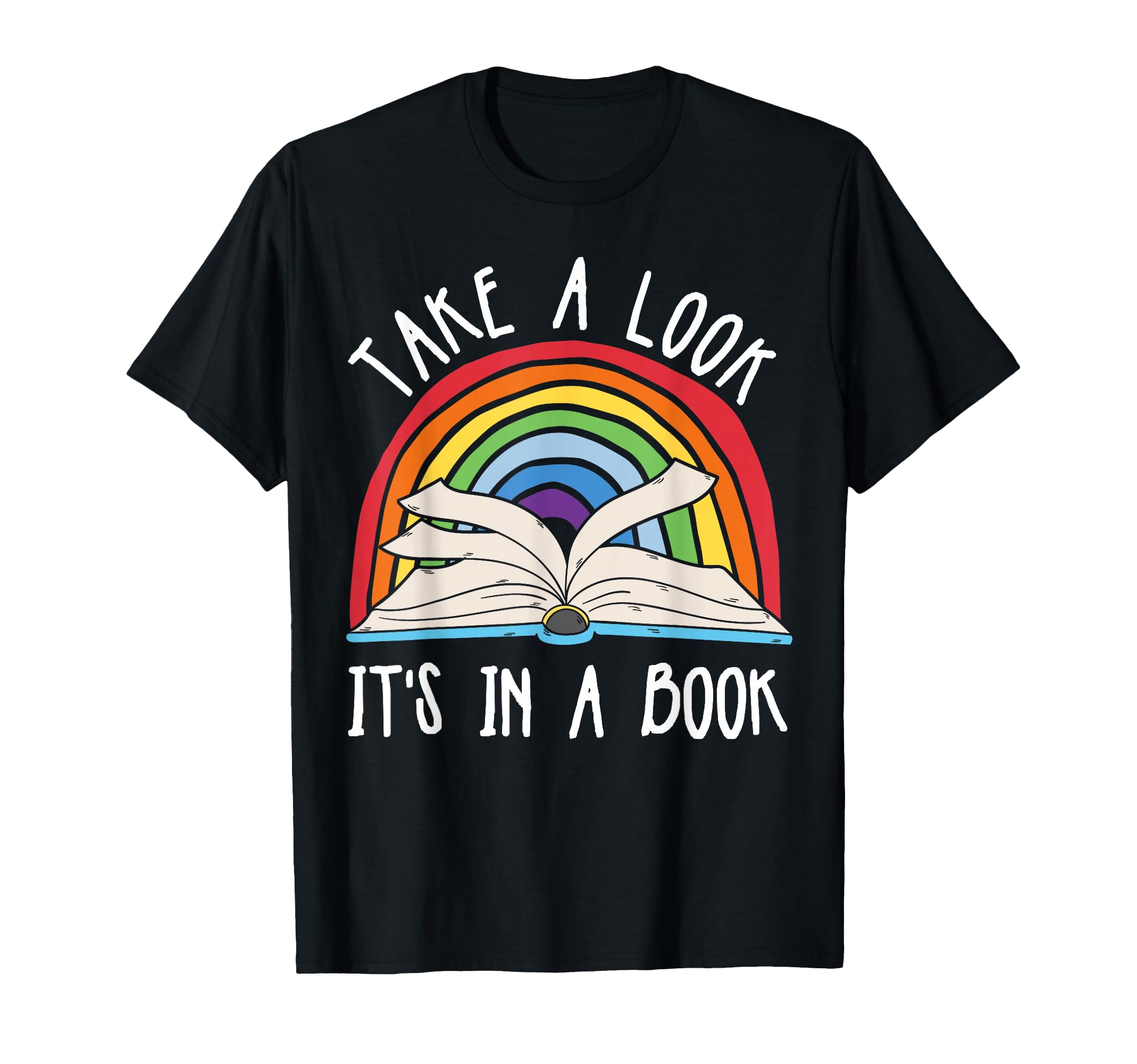 Take Its Book Reading Rainbow T-Shirt - Aesthetic Graphic for Adults - T-Shirt, Sweatshirt, Hoodie