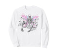 Gothic Skull Fairy Skeleton Y2K Sweatshirt - Aesthetic Graphic for Adults - T-Shirt, Sweatshirt, Hoodie